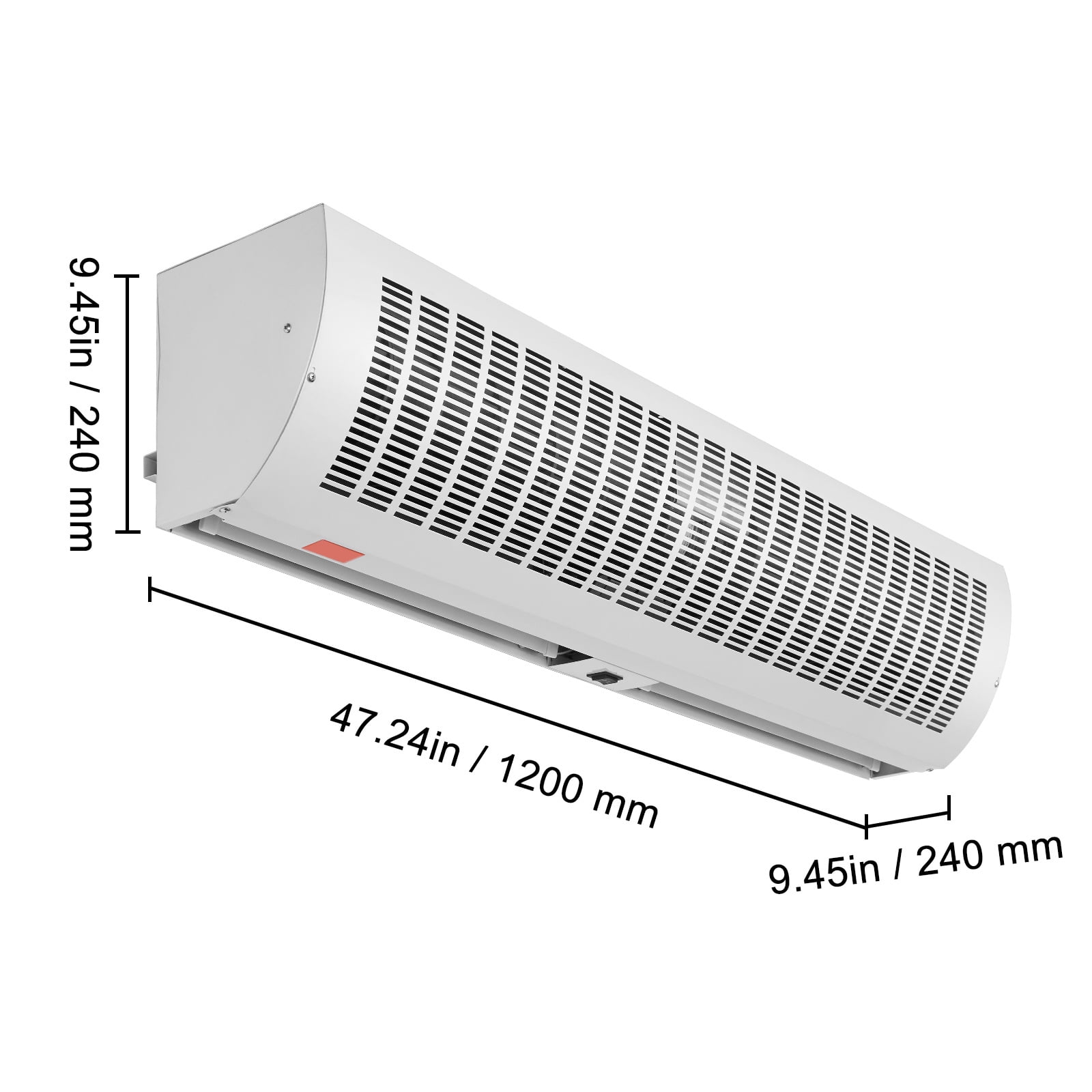 SKYSHALO 48" Commercial Indoor Air Curtain with Dual Speed 1650CFM, Wall-Mounted Door Fan with Durable Limit Switch, Easy Installation, 110V Unheated