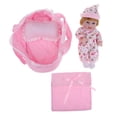 thumbnail image 1 of Muñeca Reborn de vinilo de silicona con canasta suave, falso para con , ojos acrílicos, uñas dibujadas Yotijar Muñeca de niña renacida, 1 of 9
