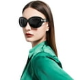 thumbnail image 3 of Gafas de sol polarizadas para mujer, de gran tamaño, a la moda, grandes, grandes, para conducir, gafas de sol para ojos sensibles, protección UV JFHHH pequeña, 3 of 3