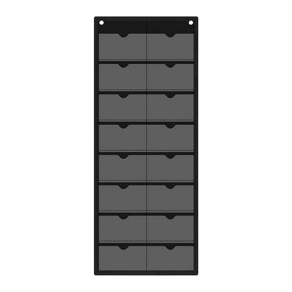 Pocket Chart Calendar Organizer Oxford PVC Material for Teacher Classroom Home School Wall Storage