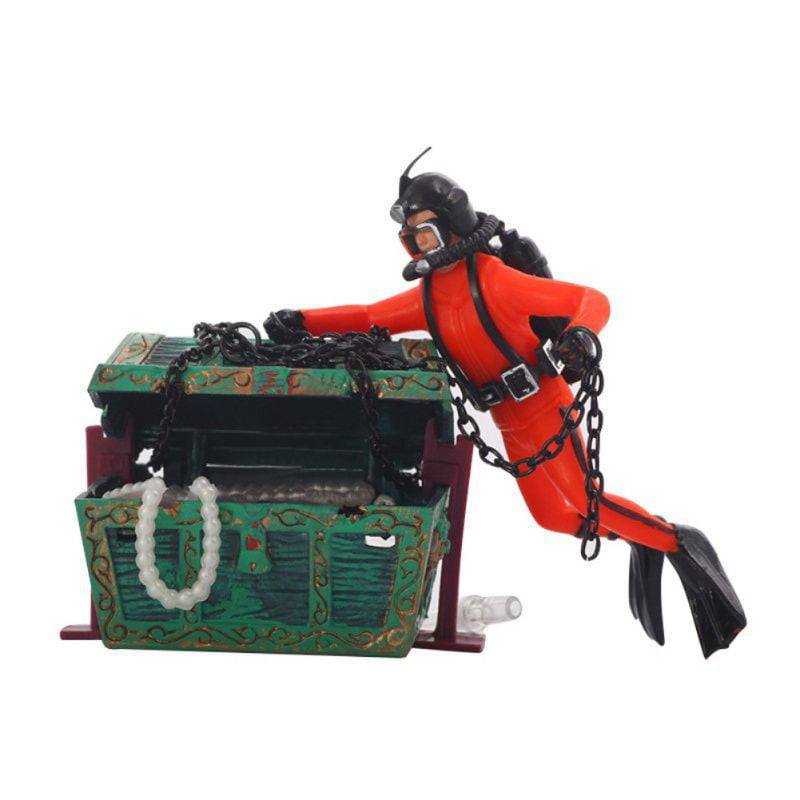 Aquarium Ornament Fish Tank Decorations Undersea Treasure Chest