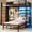 Black, variant on Bunk Bed Twin Over Twin with Storage Drawers & LED Shelves and Hall Tree Full-length Guardrail & Ladder Black