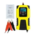 thumbnail image 1 of DYNWAVECA Car Battery Charger Three Stage Automatic Charging for Boats Motorcycle Yellow, 1 of 10