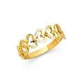 thumbnail image 1 of Solid 14k Yellow Gold Fashion Anniversary Ring Size 8, 1 of 2