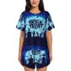thumbnail image 1 of Balery Halloween Trick Or Treat Conjunto de Pijama para Mujer con Estampado, Dos Piezas de Manga Corta y Shorts, Ropa de Dormir Suave con Cuello Redondo y Bolsillos-XX-Large, 1 of 6