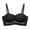 Black, variant on Penkiiy Women Bras Casual Sexy Front Button Shaping Cup Shoulder Strap Underwire Bra Plus Size Extra-Elastic Wirefree Black Bras