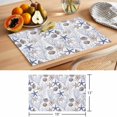 thumbnail image 6 of Blue Coastal Placemats Set of 8 Starfish Shell Coral Ocean Place Mats Indoor Wipeable Table Mats Washable Cloth Dining Table Placemats for Kitchen Holiday Party Home Decor 13x19 Inch, 6 of 9