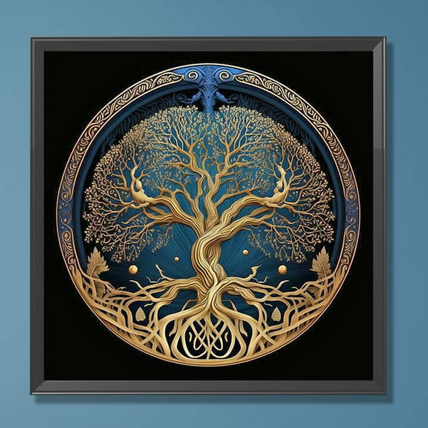Diamond Painting 5D DIY Taladro redondo completo Árbol de la vida Decoración del hogar (D301) Hugtrwg Para estrenar