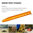 thumbnail image 5 of 6Pcs Snow and Sand Tent Stakes Pegs Aluminum Alloy U-Shaped Nails for Camping Hiking Backpacking, 5 of 10