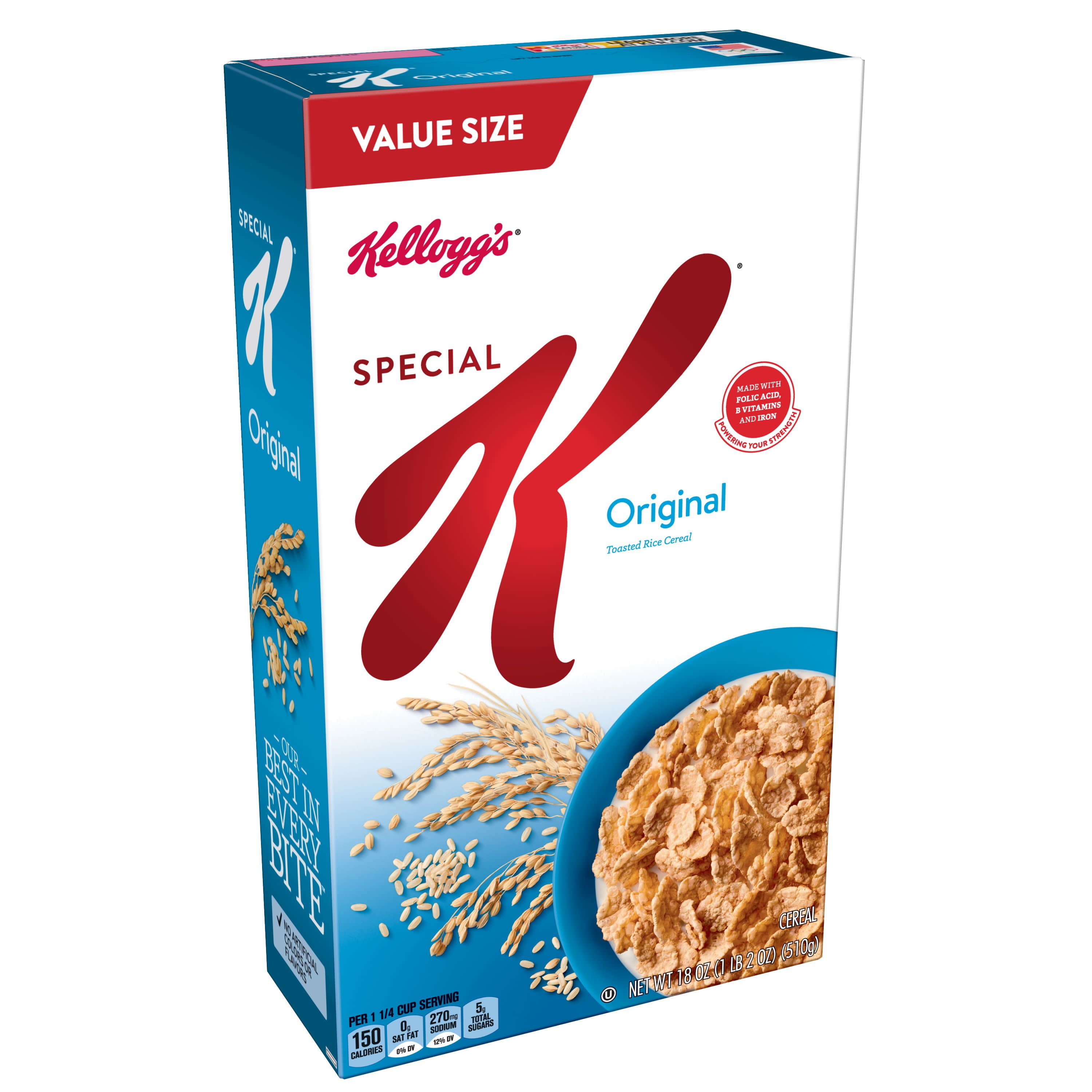 Kellogg's Special K Breakfast Cereal Value Size 18 oz