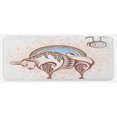 thumbnail image 1 of Zodiac Kitchen Mat, Horoscope Taurus with Bull on Grungy Prediction Graphic Design, Plush Decorative Kitchen Mat with Non Slip Backing, 47" X 19", Brown Beige, by Ambesonne, 1 of 1