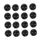 thumbnail image 4 of COMPUKAS 50Ud Botones Perla Negros Redondos Para De Ropa Y Proyectos DIY, 4 of 8
