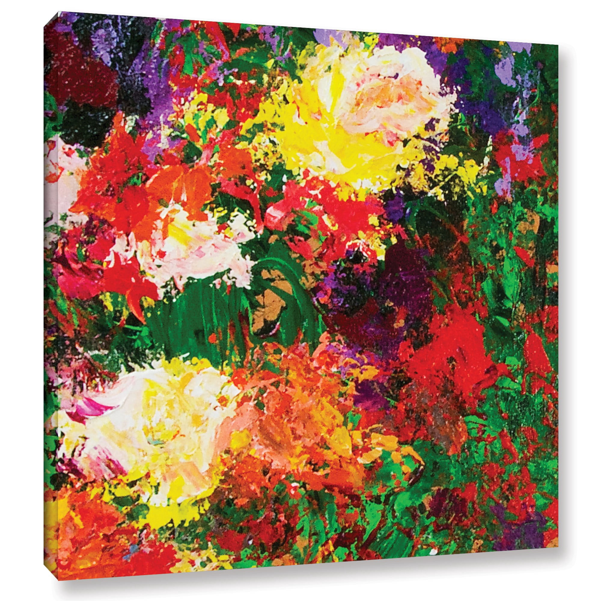ArtWall Allan Friedlander "Wisteria And Roses" Gallery-wrapped Canvas