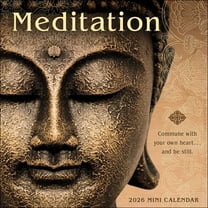 Meditation 2026 Mini Wall Calendar, (Paperback)