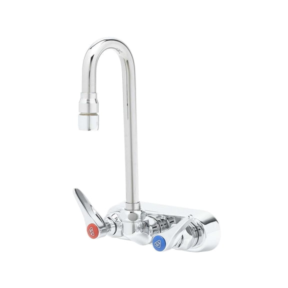 T and S Brass B-1115-132X Chrome 2.2 GPM 4"W Wall Mounted Utility Faucet