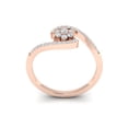 thumbnail image 3 of 1ctw Round Cut Diamond Prong Ladies Fancy Engagement Anniversary Ring Bridal Solid 18K Gold H SI2, 3 of 3