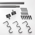 thumbnail image 6 of (2 pack) Better Homes & Gardens 5/8" Matte Black Adjustable Add-On Curtain Rod Kit, 32-120", 6 of 10