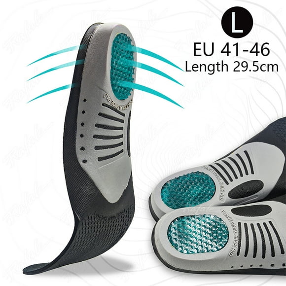 VTHRA Best Orthotic Gel Insole Pad Orthopedic Flat Foot Health Sole For Shoe Insert Arch Support Pad For Plantar Fasciiti Unisex L EU 41-46