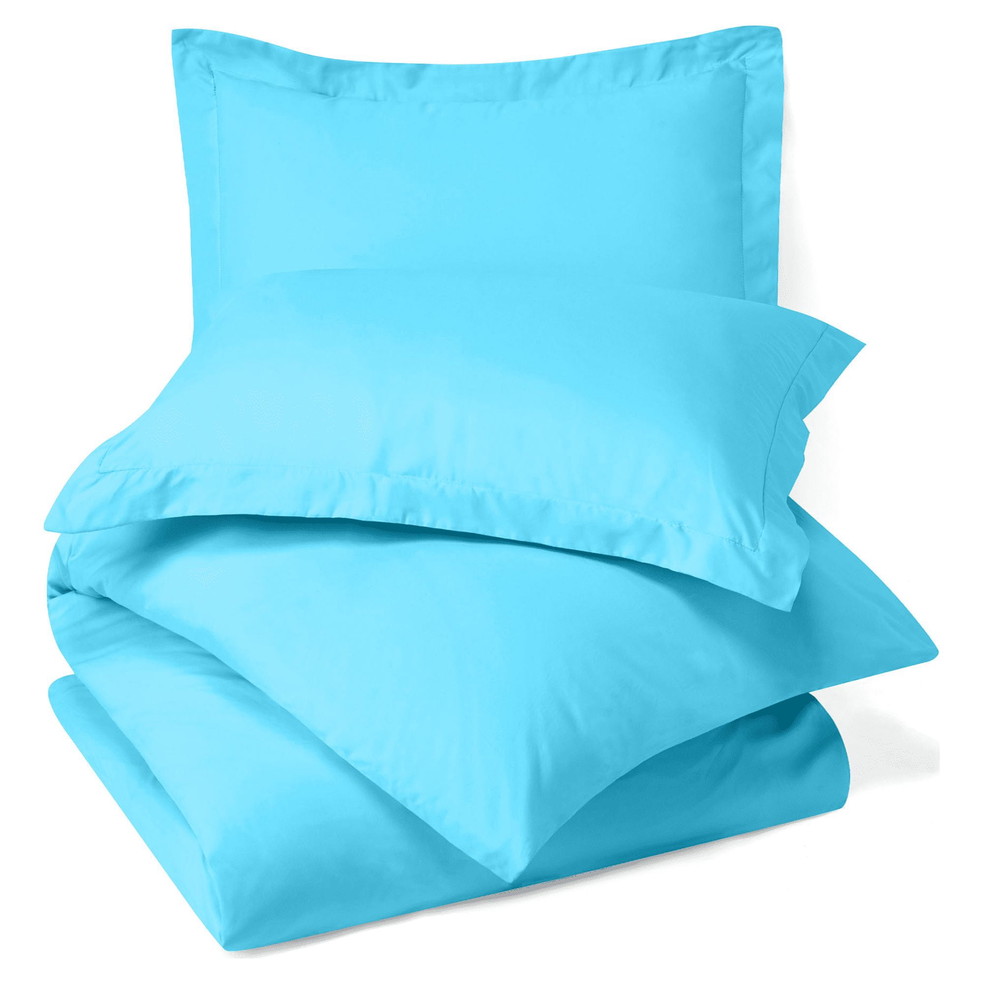 LammaLoe Duvet Cover Queen, Luxury Microfiber 3 Piece Bedding Sets with 2 Pillow Shams, Beach Blue