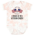 thumbnail image 3 of Inktastic Military Veteran Daddy Proud Son Daughter Boys or Girls Baby Bodysuit, 3 of 5