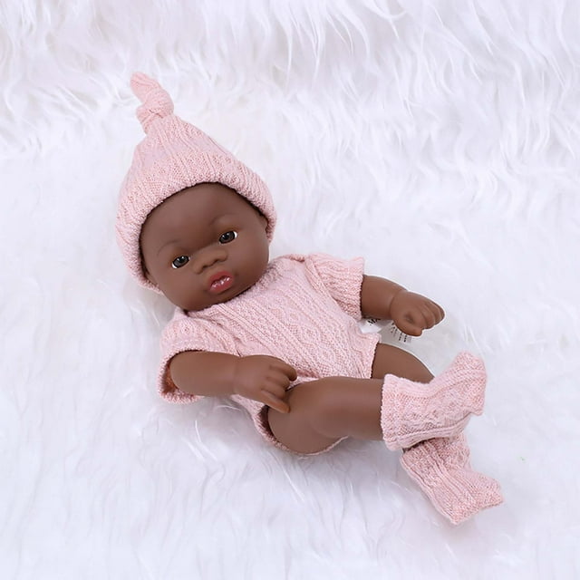 Soft Newborn Doll Home Decor Realistic Skin Texture Adjustable Limbs Pacifier Clothes Set for Christmas Birthday Gift Photography Prop Home Decoration Daily Companion Indoor Play Decors