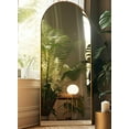 thumbnail image 3 of 27x71 inches Arched Full Length Mirror, Oversized Gold Floor Mirror, Wall Mounted Mirror for Bedroom, Aluminum Frame, Modern Design, Home Decor, 3 of 6