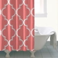 thumbnail image 4 of Boho Floral Shower Curtain 72x72 Inches - Tropical Leaves, Vintage Botanical Print, Waterproof Fabric for Chic Bathroom Decor, Modern Farmhouse & Bohemian Style, 4 of 5