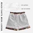 thumbnail image 3 of FORMRS Boys Swim Trunks Quick Dry Mesh Liner Boardshorts Sizes XS-XL, Black Chocolate Cakes, 3 of 7