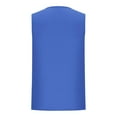 thumbnail image 5 of Camiseta sin mangas de cuello redondo para hombre, informal, a la moda, sin mangas, con estampado, cuello redondo, deportiva, de poliéster, 5 of 5
