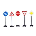 thumbnail image 1 of 5x Señales de tráfico simuladas Playset Crosswalk Modelo de Juguete educación Street Road Signs set CUTICAT Señales de tráfico, 1 of 8
