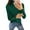 Green, variant on RMGVDSD Women's Long Sleeve Sweaters Stylish Slim Fit Solid Color Crew Neck Button Down Pullover Sweater Soft Pullover Sweater Top /Yellow