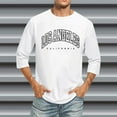thumbnail image 2 of Xdzjlr Chemise pour Homme Manches 3/4 Col Ras du Cou Couleur Dégradée Ajustée T-Shirt Hauts T-Shirt Confortable Homme,m, 2 of 4