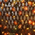 thumbnail image 3 of PYYNA-Fall Decor Solar Pumpkin Maple Leaf String Lights Outdoor, 50LED 30ft Fall Garland with Lights Waterproof Pumpkin Lights for Thanksgiving Halloween Autumn Door Porch Home Garden Decorations, 3 of 4