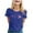 #204-Blue, variant on Ounisa Breast Cancer Shirt for Women Pink Ribbon T-Shirts Graphics Support Cancer Shirts Rainbow Casual Tee Tops