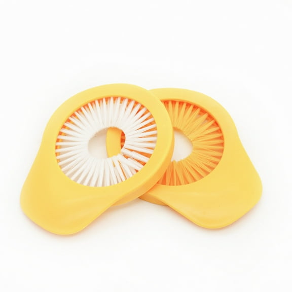 Dream Lifestyle Corn Silk Remover, Double Row Desilker Brush for Corn Cucumber Carrot Potato,Plastic Vegetable Brushes for Home Kitchen Restaurant Use