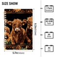 thumbnail image 3 of Haosy Highland Cow and Sunflower Notebooks 1-subject Journal 60 Sheets A5 College Ruled Paper Detachable Ring 8.3"x5.7", 3 of 8