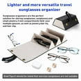 thumbnail image 3 of Portable Foldable Glasses Box 2/3/6 Multi-slot Eyeglass Storage Display Organizer PU Leather Travel Sunglasses Case, 3 of 9
