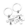 thumbnail image 4 of Parents Lovers Keyring Keys Holder Couples Stainless steel key chain Steel Keychain Holiday Anniversary Gift, Box package, 4 of 9