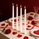 thumbnail image 5 of Velas Cónicas Bañadas En Parafina 4 velas cónicas galvanizadas blancas. Caja de 4 velas de cera de asta larga para decoración romántica de bodas y restaurantes. JASKFLY, 5 of 8
