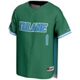 thumbnail image 2 of Men's GameDay Greats #1 Green Tulane Green Wave Lightweight Baseball Jersey, 2 of 4