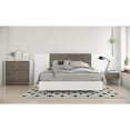 thumbnail image 5 of Bowery Hill Nightstand 1 Drawer White and Bark Gray, 5 of 14