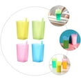 thumbnail image 2 of Mobutofu Candy Color Sippy Cups for Kids Made of Safe PP Material with Adorable Design and Perfect Size 4pcs, 2 of 6