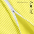 thumbnail image 4 of CCNY Body Pillow case with Zipper Clouser 1 Pc Yellow - 20x54" Inch Stripe 600 TC 100% Egyptian Cotton Body Pillow Cover, 4 of 7