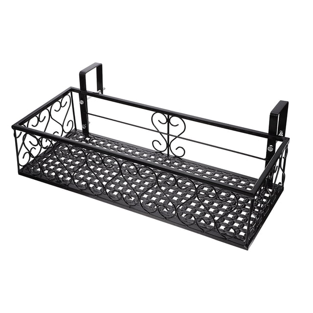 Balcony Hanging Guardrail Flower Stand Railing Flower Pot Planting Shelf