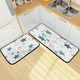 thumbnail image 7 of Colorful Childish Pstarfish Texture Kitchen Mat - Cushioned Anti Fatigue Kitchen Rug Set of 2, Non Slip Waterproof Kitchen Mats for Kitchen, Sink, Office 19.7"×27.6"+19.7"×47.2" Home Decor, 7 of 7