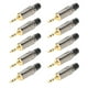 thumbnail image 3 of Enchufe De Cable De 3,5 Mm, Enchufe De aleación De Zinc Chapado En Oro De 3,5 Mm, Para Cable De Auriculares, 3 of 8