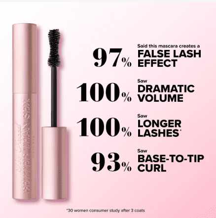 Too Faced Sexy Lashes and Plump Lips Duo - Travel Size Mascara + Lip Plumper Duo