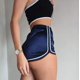 thumbnail image 1 of Pantalones cortos deportivos de cintura alta elásticos suaves y versátiles de moda de verano para mujer, 1 of 4