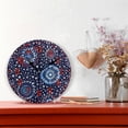 thumbnail image 2 of Yayeee 10" Wall Clock Battery Operated Quartz Round Silent Non-Ticking Home Decor, Blue Fireworks Pattern, 2 of 6