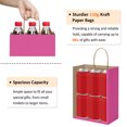 thumbnail image 6 of BagDream 100 Pack Medium Pink Kraft Paper Bags with Handles, 8x4.25x10.5"  Gift Wrap Bags for Mother's Day, Baby Shower, Wedding, Party Favors Supplies, 6 of 10